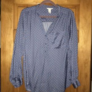 Royal blue blouse